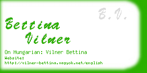 bettina vilner business card